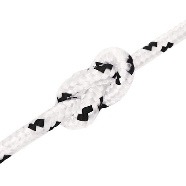 vidaXL Rep vit 10 mm 100 m polyester Vit