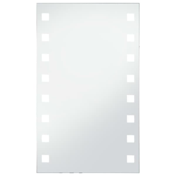 vidaXL Badrumsspegel LED 60x100 cm Silver