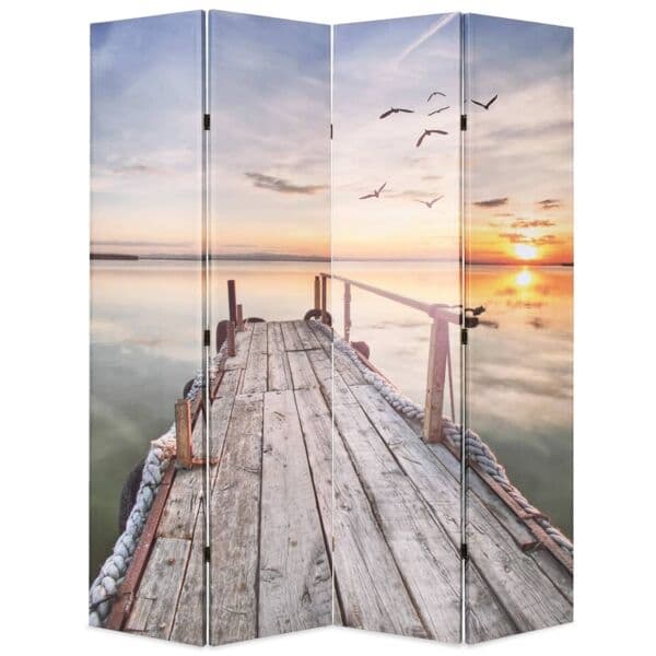vidaXL Vikbar rumsavdelare sjö 160x170 cm multifärg