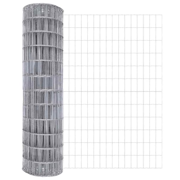 vidaXL Markfixerat Svetsat Stängsel 10 x 1,2 m (B x H) Silver