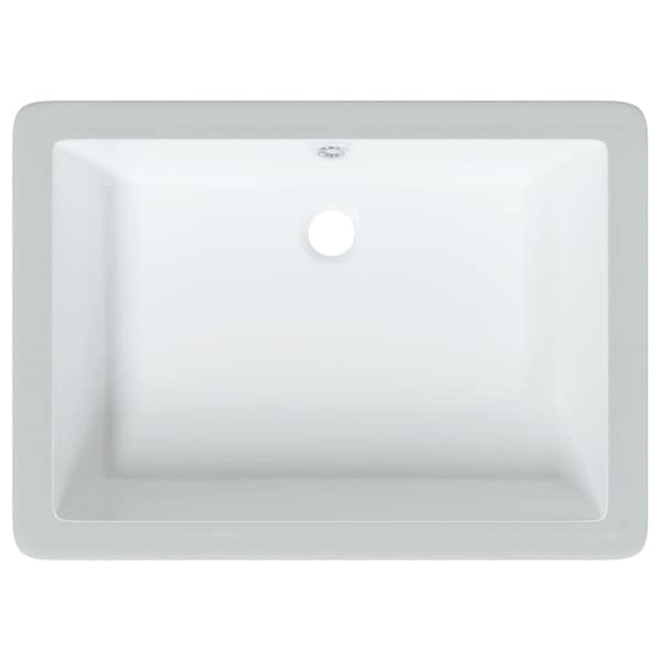 vidaXL Handfat vit 55,5x40x18,5 cm rektangulär keramik Vit