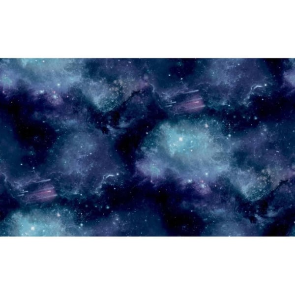 Noordwand Tapet Good Vibes Galaxy with Stars svart och lila Svart