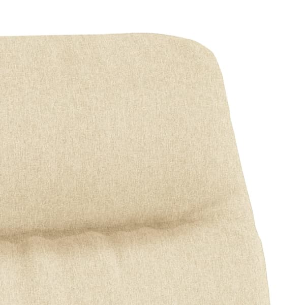 vidaXL Vilstol gräddvit tyg Creme