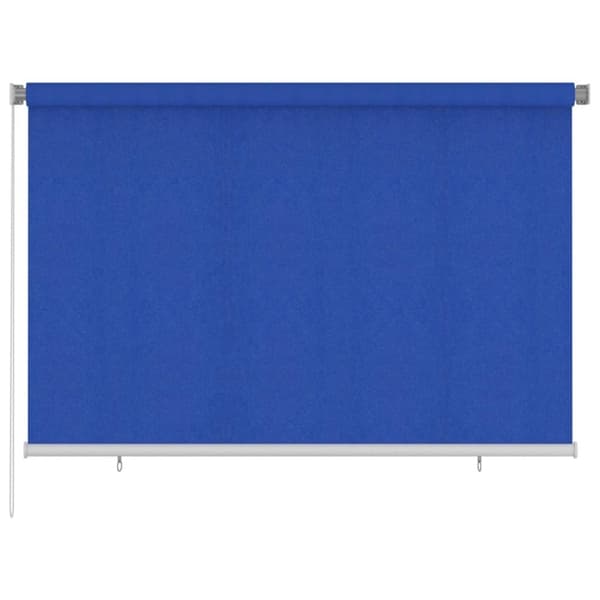 vidaXL Rullgardin utomhus 225 (B) x 140 (H) cm blå HDPE Blå
