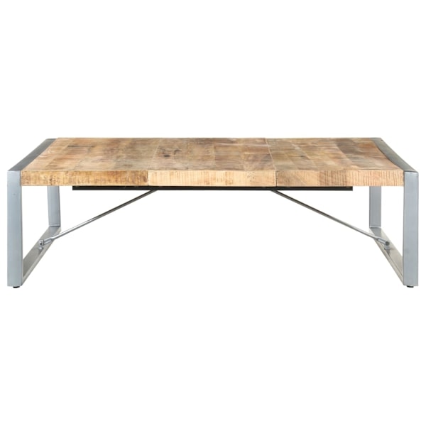 vidaXL Soffbord 140x140x40 cm grovt mangoträ Brun