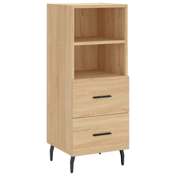 vidaXL Högskåp sonoma-ek34,5x34x180 cm konstruerat trä Brun