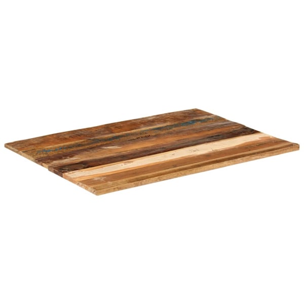 vidaXL Rektangulär bordsskiva 60x80 cm 15-16 mm massivt återvunnet trä multifärg