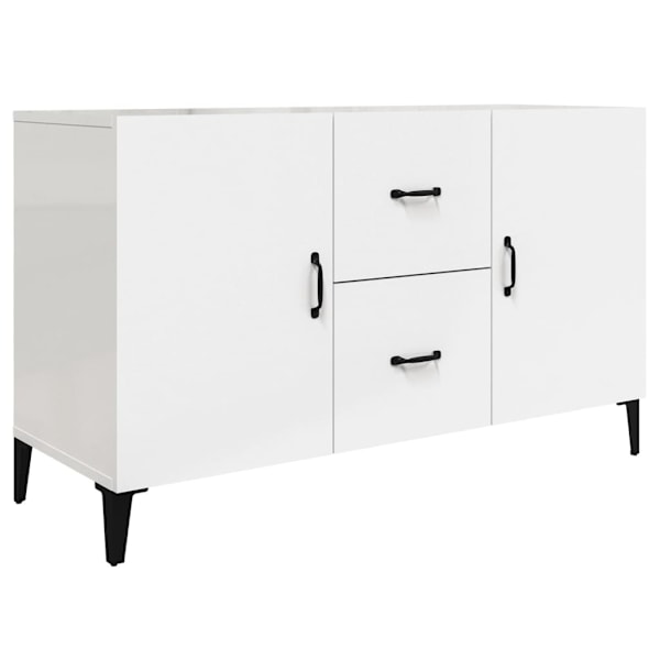 vidaXL Skåp vit högglans 100x36x60 cm konstruerat trä Vit