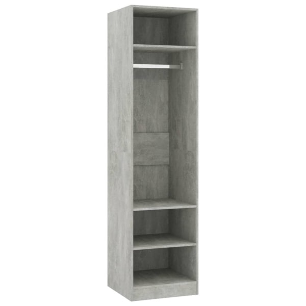 vidaXL Garderob betonggrå 50x50x200 cm konstruerat trä grå