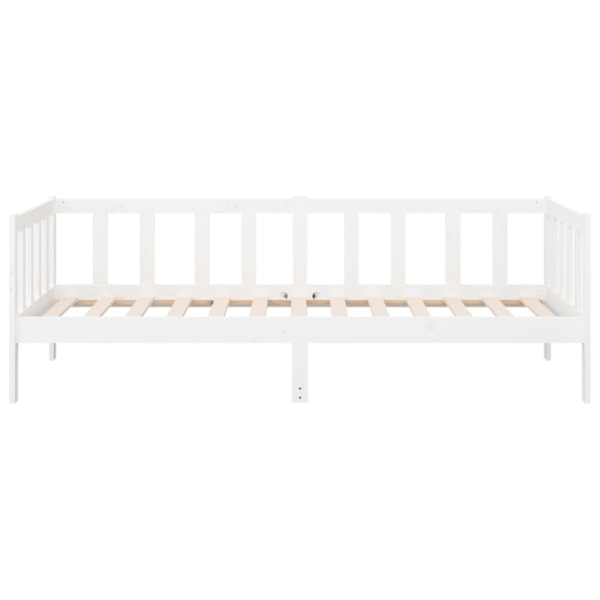 vidaXL Dagbädd utan madrass vit 80x200 cm massiv furu Vit
