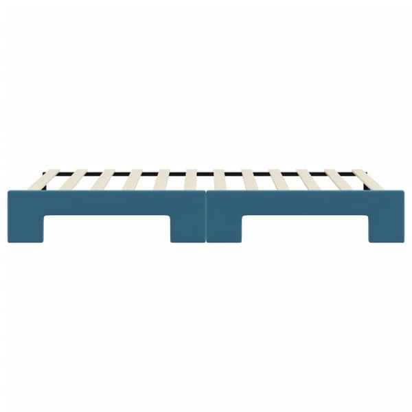 vidaXL Dagbädd utdragbar blå 80x200 cm sammet Blå