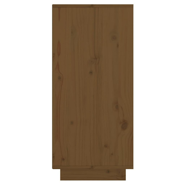vidaXL Skänk honungsbrun 60x34x75 cm massiv furu Brun