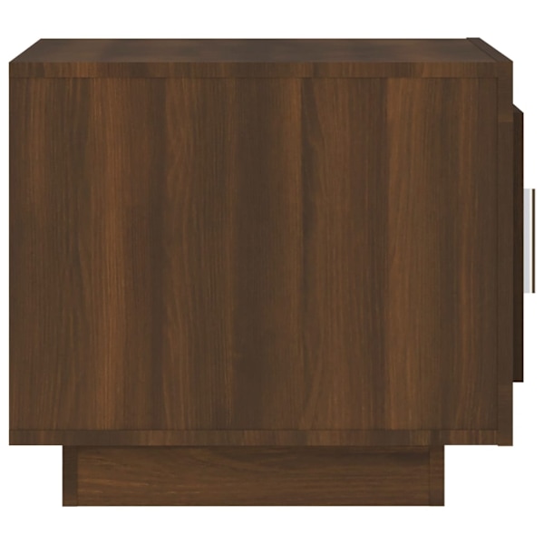 vidaXL Soffbord brun ek 51x50x45 cm konstruerat trä Brun