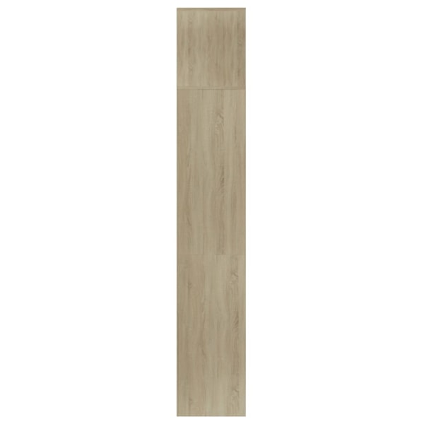 vidaXL Bokhylla/TV-bänk 3 delar set sonoma-ek 180x30x180 cm Brun