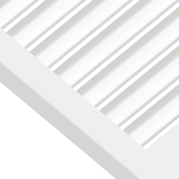 vidaXL Skåpluckor lamelldesign 4 st vit 39,5x49,4 cm massiv furu Vit