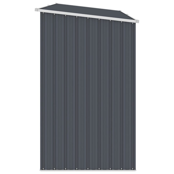 vidaXL Vedskjul antracit 245x98x159 cm galvaniserat stål Antracit