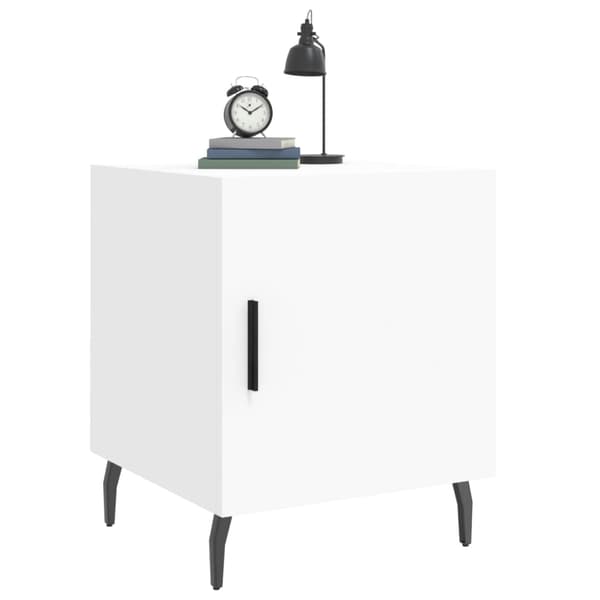 vidaXL Sängbord vit 40x40x50 cm konstruerat trä Vit