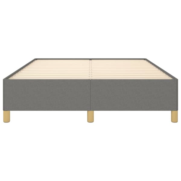 vidaXL Sängram mörkgrå 140x190 cm tyg Grå