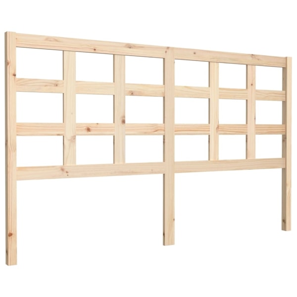 vidaXL Sänggavel 165,5x4x100 cm massiv furu Brun