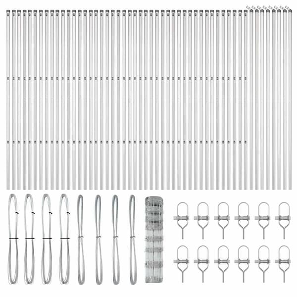 vidaXL Markfixerat Svetsat Stängsel 100 x 1 m Galvaniserat stål Silver Silver