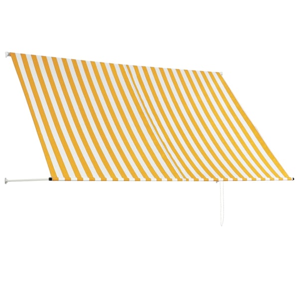 vidaXL Markis 250x150 cm gul och vit multifärg