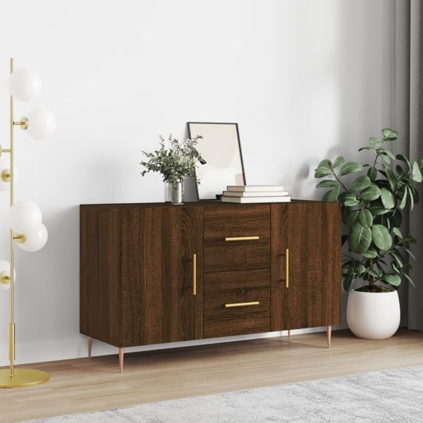 vidaXL Skänk brun ek 100x36x60 cm konstruerat trä Brun