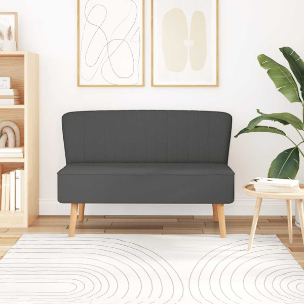 vidaXL Soffa 117x55,5x77 cm tyg mörkgrå grå