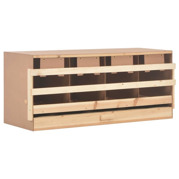 vidaXL Värprede 4 fack 106x40x45 cm massiv furu
