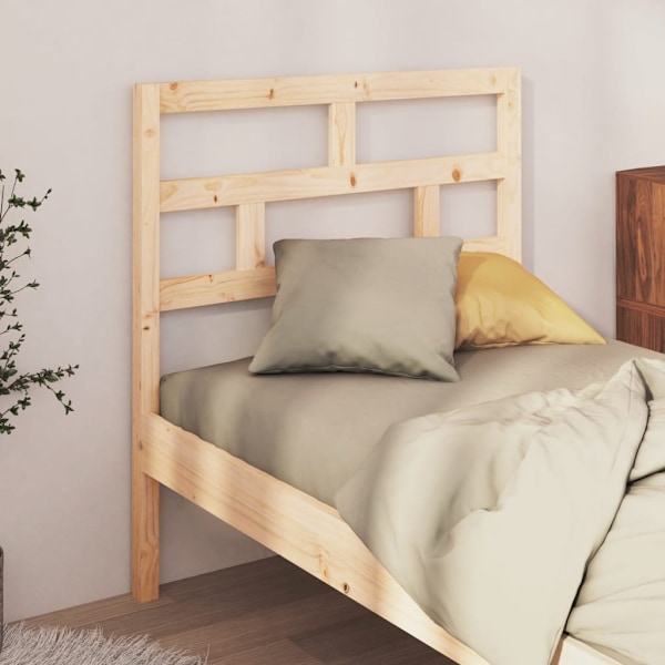 vidaXL Sänggavel 81x4x100 cm massiv furu Brun