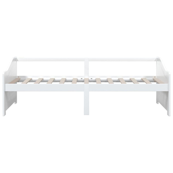vidaXL Dagbädd 3-sits vit massiv furu 90x200 cm Vit