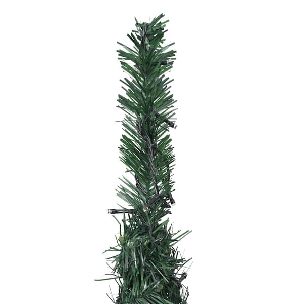vidaXL Belyst pop-up plastgran grön 150 cm Grön