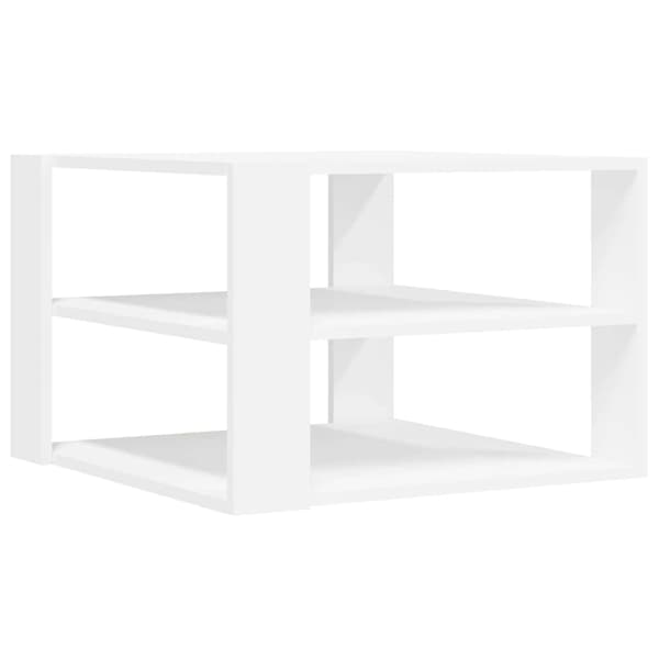 vidaXL Soffbord vit 58x58x40 cm konstruerat trä Vit