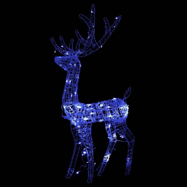 vidaXL Juldekoration renar akryl 2 st 120 cm blå Blue