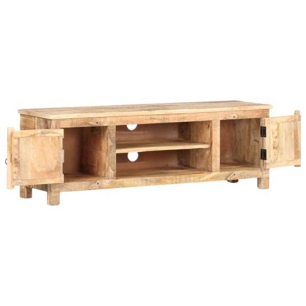 vidaXL TV-bänk 120x30x40 cm grovt mangoträ Brun