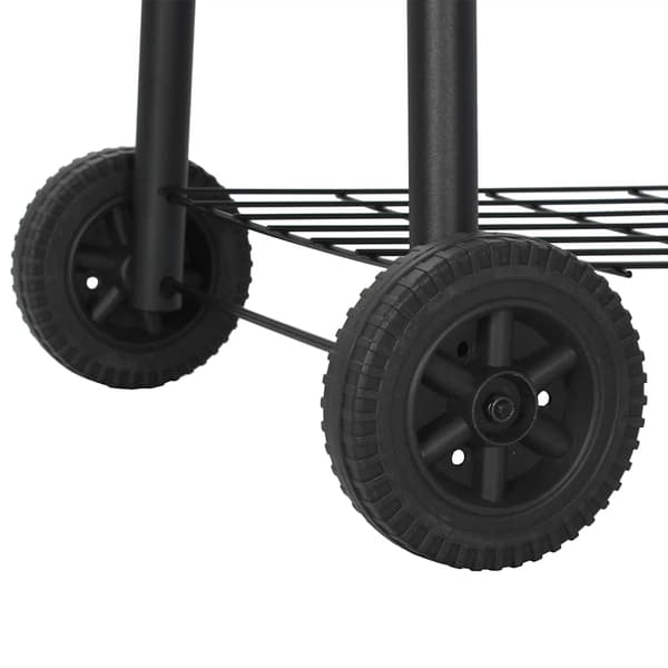 vidaXL Klassisk rökgrill BBQ Offset Svart