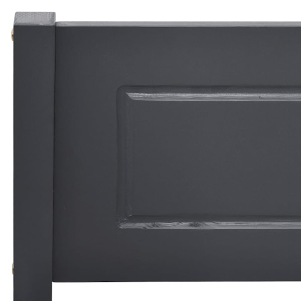 vidaXL Sängram massiv furu grå 160x200 cm grå