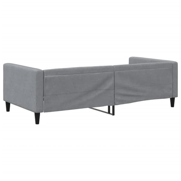 vidaXL Dagbädd ljusgrå 100x200 cm tyg Grå
