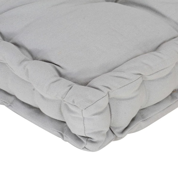 vidaXL Dyna till pallsoffa bomull 120x40x7 cm grå grå