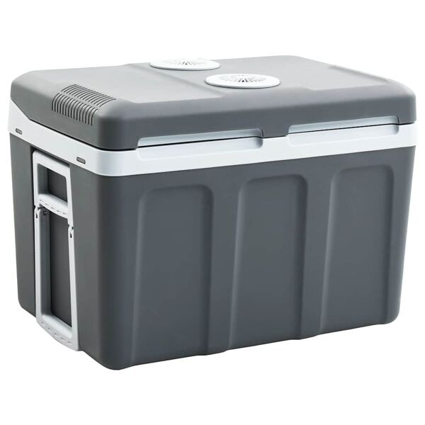 vidaXL Portabel termoelektrisk kylbox 40 L 12 V 230 V E grå
