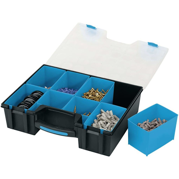 Draper Tools Sortimentlåda 8 delar 41,5x33x11 cm svart Blå