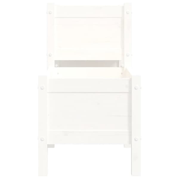 vidaXL Odlingslåda Vit 178,5x44x75 cm massiv furu Vit