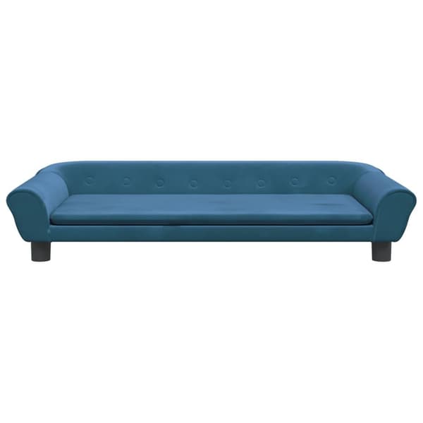 vidaXL Hundbädd blå 100x50x21 cm sammet Blå