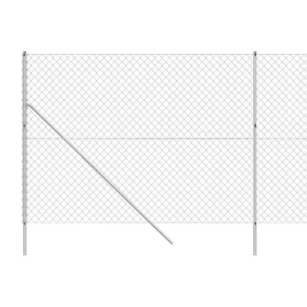vidaXL Gunnebostängsel silver 2,2x10 m Silver