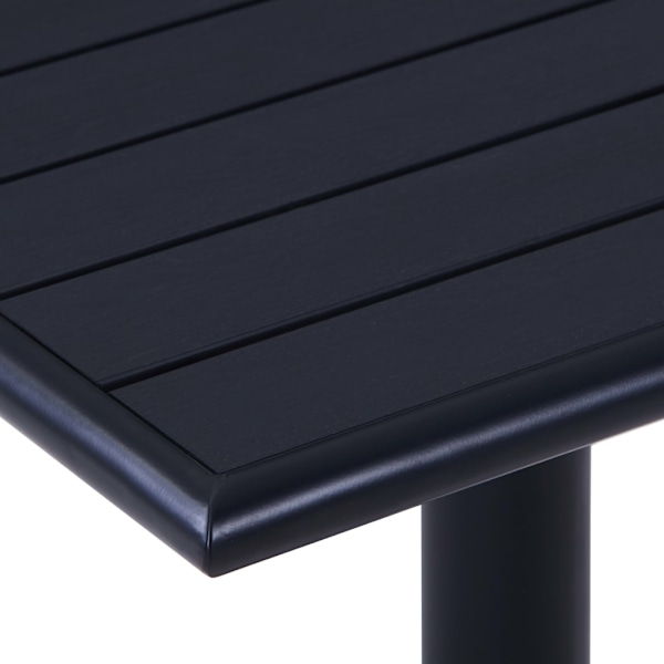 vidaXL Trädgårdsbord svart 80x80x75 cm Svart