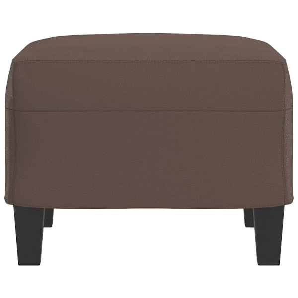 vidaXL Fotpall brun 60x50x41 cm konstläder Brun