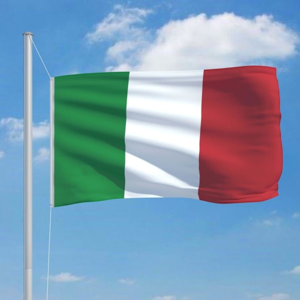 vidaXL Italiens flagga 90x150 cm Flerfärgsdesign