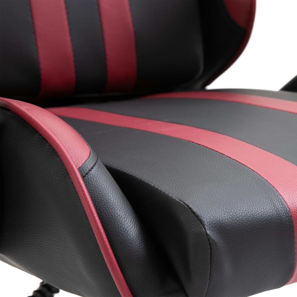 vidaXL Gamingstol vinröd konstläder Röd