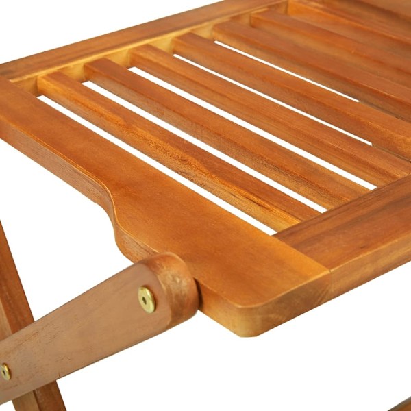 vidaXL Matgrupp för trädgården 13 delar 280x90x75 cm massivt akaciaträ Brun