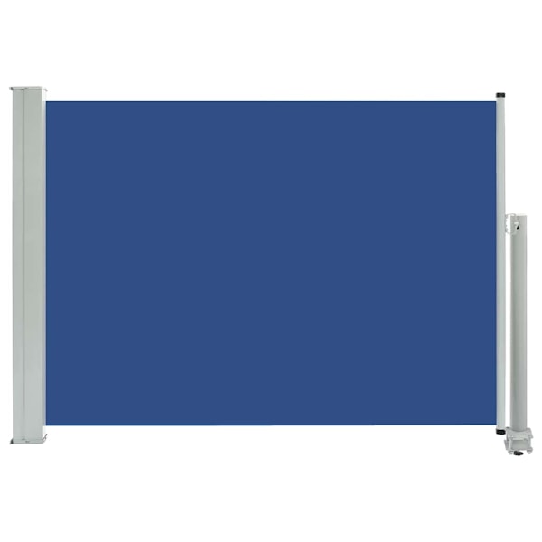 vidaXL Infällbar sidomarkis 80x300 cm blå Blå