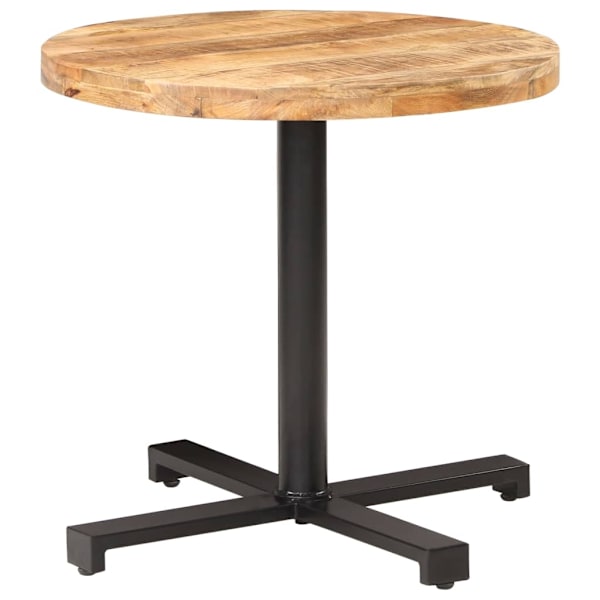 vidaXL Cafébord runt Ø80x75 cm grovt mangoträ Brun